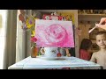 Pink and White Only! Teacup, Acrylic Painting Values Study, Soft-Spoken and Relaxing Music