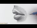 How to Draw Lips from the Side + Shading