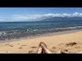 ASMR - Maui Beach Ocean Waves and Feet in the Sand