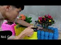 Good Idea | Recycling Plastic Bottles to Make Beautiful Planter Pot For Your Garden