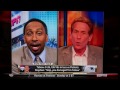 Skip Bayless and Stephen A. Smith react to Tim Tebow`s loss to New England