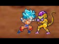 stick nodes Goku vs golden Frieza test sprite animation