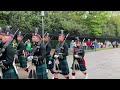 Marching into Holyrood Palace