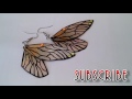 DIY: Fairy Wings Earrings // Recycle DVDs