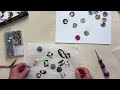 Fabric Bead Charms, Colorful Textile Jewelry Art, Fabric and Paper Charms, Fun Jewelry Art Part 1