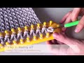 How to Loom Knit a Scarf - Crossed Stockinette Stitch (DIY Tutorial)