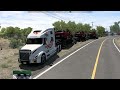 CARGA TRIPLE de Cosechadoras Transporte PESADO Volvo VNL 860 Mapa Mexico American Truck Simulator