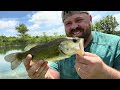 Fish frenzy!! Bass - Bluegill - Sunny @ the fishing hole!