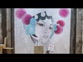 Peking Opera, a Street Painting. Day One