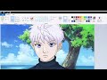 How I drew Killua as a Teenager using MS Paint