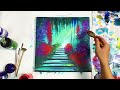 How To  Paint A Secret Garden | Acrylic painting for beginners step by step | Paint9 Art
