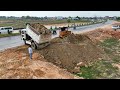 Start a new project The process of transporting land, filling it with garbage and filling it with