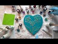 #78 Resin Flower On Canvas and Beautiful Mica Powders. Its a long video with music.