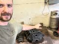 Chemical dipping a Chrysler 340 Engine block