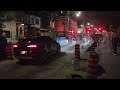 Bicycles at night in Toronto