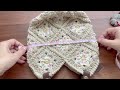 【100均毛糸と持ち手】可愛いお花モチーフバッグの編み方。かぎ針編み Crochet Bag.