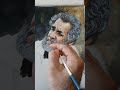 رسم صورة الشاعر الكردي دلكش اوسي بألوان الاكريليك خطوة بخطوة، #تعليم_الرسم