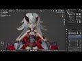 How to rig MMD Character in BLENDER Bone placement and Weight transfer stage
