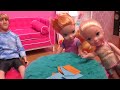 Stormy game night ! Elsa & Anna toddlers - family fun