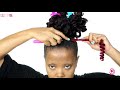 BRAIDLESS CROCHET | NO CORNROWS | HIGH PUFF TUTORIAL | UPDO NATURAL HAIRSTYLE |TOYOKALON X TASTEPINK