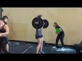 Amanda at her first Crossfit meet Dec' 9 '17