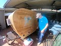 Install Vintage looking camper door time laps