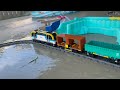 Epic 4K LEGO Train Adventure Through Mud and Dogs! | Backyard POV Ride