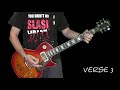 Guns N' Roses - Out Ta Get Me (slow lesson)