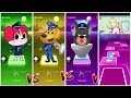 Sheriff Labrador Team 🆚️ Sheriff Labrador Exe Team. Who Is Best? | Tiles Hop EDM Rush!