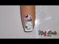 3 modelos de uñas cortas decoradas con flores / uñas cortas decoradas fácil / uñas para principiante