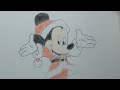 Noël : Mickey (dessin) - Speed Drawing
