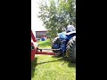 Getting Ready For Hay Season! Pulling out 8640 Case Ih Baler with brand new (to the Farm) Ford 8000!