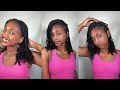 Mini Twists Transformation On SHORT Natural Hair | Adding Extra Length With Human Hair