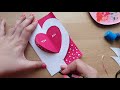 How to make an attractive Valentines day card | DIY card making