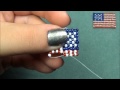 Beaded American Flag Earrings Tutorial