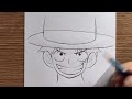 Drawing Luffy with hat - [One Piece]