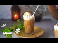 How To Make ICED CARAMEL LATTE At Home - Iced Caramel Macchiato - Easy Salted Caramel Latte Recipe