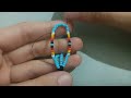 Beaded earrings/Loop beaded earrings tutorial with Seed beads