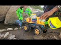Mobil Mainan, Mobil Truk, Mobil Beko, Mobil Dump, Mobil Excavator - Membuat Waduk