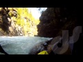 Kayaker saved just before swimming over a 60 foot waterfall!!