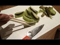 スパイダルコ　エンデューラ4でキウイを食べる。Spyderco Endura 4 VS Kiwi fruit