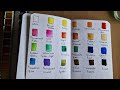 ASMR Unboxing and Swatching of Mungyo Professional Half Pan Watercolours