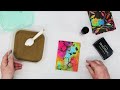 3D Embossing Folder BLACKOUT Watercolor Technique for  Card Making