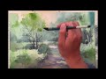 Watercolor demonstration   Kanta Harusaki　   春崎幹太　水彩画　木漏れ日