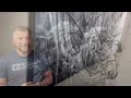 How I Seal My Charcoal on Canvas Art - UPDATE!