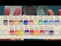 Unboxing and Swatching New Watercolours! Daniel Smith Turner and Holbein