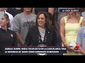 Kamala Harris habla en un acto en la Casa Blanca tras la renuncia de Biden como candidato demócrata