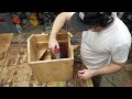 Making a one of a kind Owl Box Out of Cedar. Relaxing Woodworking to a Lofi Mix