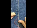 Cara Menjahit Celana Jeans Dengan Tangan Seperti Mesin