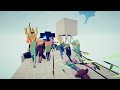 100x MINECRAFT ARMY + ENDER DRAGON vs 3x EVERY GOD - Totally Accurate Battle Simulator TABS